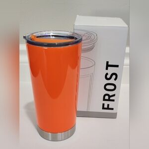 20oz. Frost Neon Orange Insulated Tumbler With Lid